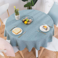 Cotton Linen Table Cloth Round Wedding Party Table Cover Nordic Tea Coffee Tablecloths Home Kitchen Decor