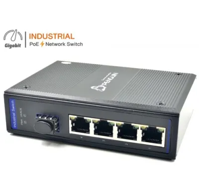 Industrial PoE 4GE + 1SFP