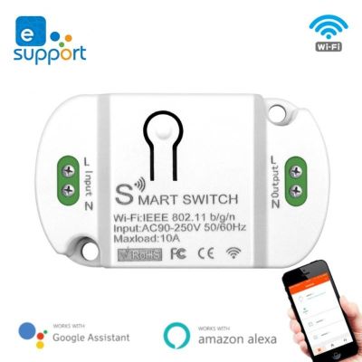 ┋✠❏ EWelink Wifi Smart Switch 10A Light Switch Timer Wireless Module Smart Home Automation Compatible With Alexa Google Home