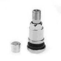 1pc/4pcs Bolt-in Stainless Steel Car Tubeless Wheel Tire Valve Stems Cap Hex With Dust Caps Car Inner Tube Valve