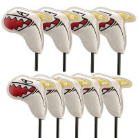 9Pcs Golf Iron Head Covers with Digital Number Marks Golf Stick Headcovers Set for Golfer