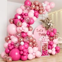 Pink Macaron Balloon Garland Arch Kit Wedding Birthday Party Decor Kids Baby Shower Latex Ballon Chain Wedding Party Baloon