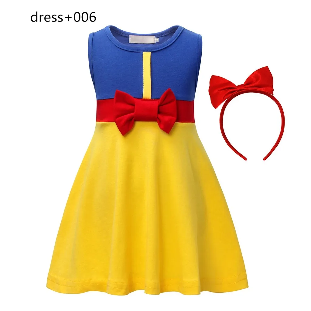 christmas dress for kids girl Christmas Little Girl Princess Costume Snow  White Ariel Mermaid Polkas Dress Cartoon Fancy | Lazada