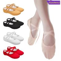 COD SDGREYRTYT LOVETOUCH 1Pair Girls Ballet Shoes Canvas Soft Sole Ballerina Dance Slippers Children Practise Ballerina Shoes Woman Dance Shoes U2W2