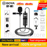 Original BOYA BY-M1 Recording microfone Lavalier Lapel Microphone Video Mic For Youtube Video Record Mic For Pc 12Pro Max