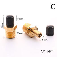 Muya 2pcs M10/1/8 /1/4 NPT MPT brass Air Compressor TANK fill Valve Double HEAD