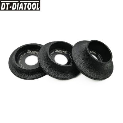 DT-DIATOOL 1pc 75mm Vacuum Brazed Diamond Grinding Wheel Demi-bullnose Edge Profile Grinding For Marble Granite Artifical Stone