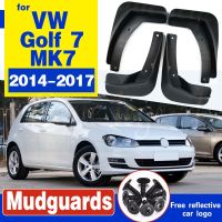 สำหรับ Volkswagen VW Golf 7 Mk7 2014 ~ 2017แผ่นกันโคลนบังโคลนยางกันโคลนแผ่นบังโคลนอุปกรณ์ป้องกันไฟลุก2014 2015 2016 2017 2018