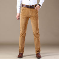 2021Men Vintage winter Corduroy Slim 6 color Casual Dress Suit Pants Fashion Business Brand Clothes jeans Trousers Plus Size 40