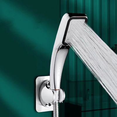 300 Holes Shower Head Water Saving Filter Pressurized Nozzle Square Shower Head High Pressure Hand Spray Bathroom Accessories Showerheads