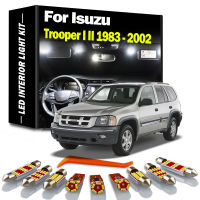 การส่งข้อมูลแบบติดต่อกันนำตกแต่งภายในแผนที่ชุดไฟโดมสำหรับ Isuzu Trooper I II 1983-1995 1996 1997 1998 1999 2000 2001หลอดไฟ LED 2002รถยนต์