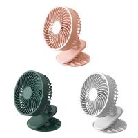 【YF】 Clip On Stroller Fan Portable 360 Degree Rotation Small Desk Personal USB Rechargeable N0PF