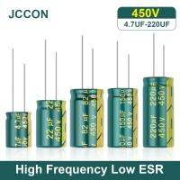 【cw】 JCCON Aluminum Electrolytic Capacitor Frequency Low 450V 4.7UF 6.8UF 22UF 33UF 47UF 68UF 100UF 120UF 150UF 【hot】