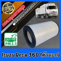 กรองอากาศ กรองเครื่อง กรองอากาศเครื่อง อีซูซุ เดก้า Isuzu Deca 360 (ตัวนอก) เดการ์ เดก้าร์ อีซุซุ อีสุสุ