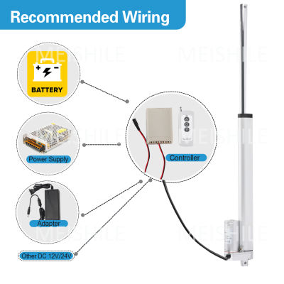 MEISHIE Linear Actuator DC 12 V/24 V 800 มม.850 มม.900 มม.950 มม.1000 มม.จังหวะ Linear ไดรฟ์ไฟฟ้ามอเตอร์ Actuator รีโมทคอนโทรล-dliqnzmdjasfg