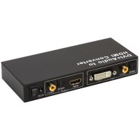 DVI ไปที่ทางการตัวแปลงเสียง HDMI S/PDIF ดิจิตอลโคเอ๊กซ์/ออปติคอล Toslink DVI ไปที่เสียงตัวแปลง HDMI พร้อมเสียงดิจิตอลออก