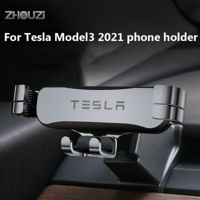 Car Mobile Phone Holder Smartphone Holder Air Outlet Clip Mount GPS Stand Navigation Bracket For Tesla Model 3  Accessories