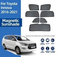 สำหรับ Toyota INNOVA AN140 2015-2021 Magnetic Car Sunshade Shield ด้านหน้ากระจกกรอบผ้าม่านด้านหลังหน้าต่าง Sun Shade Visor