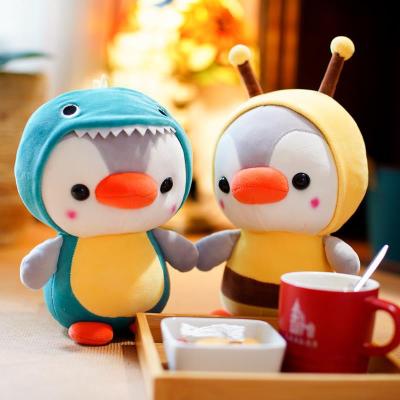 Multi-size Cute Soft Cartoon Penguin Dinosaur Unicorn Bee Plush Doll Stuffed Toy Sleeping Hug Pillow Kid Boy Girl Birthday Gift Home Decoration