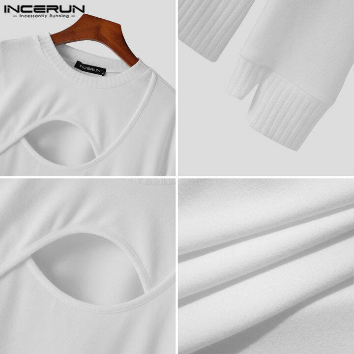 incerun-เสื้อสเวตเตอร์จัมเปอร์แขนยาวกลวงออกสำหรับบุรุษเสื้อสวมหัวสำหรับปาร์ตี้-ชุดลำลอง-3