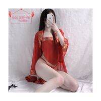 Bellyband underwear fun ancient pajamas bed clothes feminine sense of r Chinese style cave room肚兜式内衣情趣古代睡衣寝服女性感复古中国风洞房挑逗汉服宫廷骚