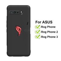 เคส ZS660K TPU เคสสำหรับอัสซุส ROG Phone 2 II สีดำแบบนิ่มฝาหลังสำหรับ Carcazas ASUS Rog 3 I003DD ROG Phone III ZS661KS ซิลิโคน