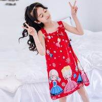 Kids Girl Summer Sleeveless Snowflake Princess Dress Clothes Cute Cartoon Pattern Sling Dresses For Girls Vestidos 2 4 6 8 10 12  by Hs2023