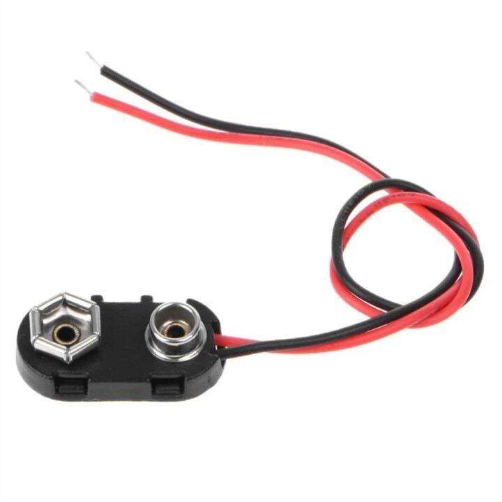 SIDSI Wire Tools 9V Battery Buckle I / T Type Cable Snap On Battery