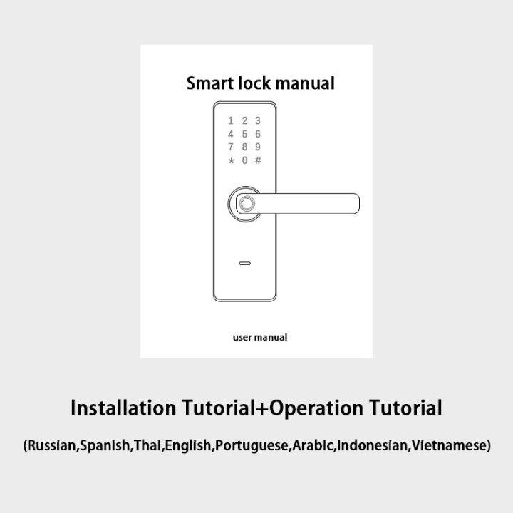 ล็อกประตูดิจิตัลอิเล็กทรอนิกส์-tuya-wifi-บัตรล็อคอัจฉริยะลายนิ้วมือไบโอเมตริกซ์คีย์รหัสผ่านปลดล็อค-usb-ค่าใช้จ่ายฉุกเฉิน