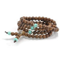 Sandalwood Buddhist Meditation Fashion Prayer Men Bracelet Necklace Buddha