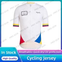 【Ready Stock】 Mens Rapha Colombia Team Cycling Jersey Breathable Summer Tops NEW Racing Downhill Mountain Bike Cycling Jersey Motocross Sportwear Clothing Outdoor