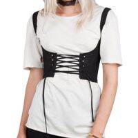 Push Up Bustier Crop Top เซ็กซี่ Punk Corset Bra สีดำเซ็กซี่ Bustiers Crop Top เซ็กซี่ Crop สำหรับเสื้อกล้ามสำหรับผู้หญิง