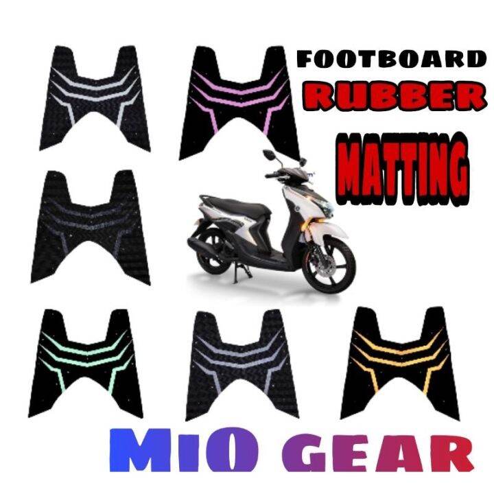 New MiO GEAR FOOTBOARD RUBBER MATTING Lazada PH