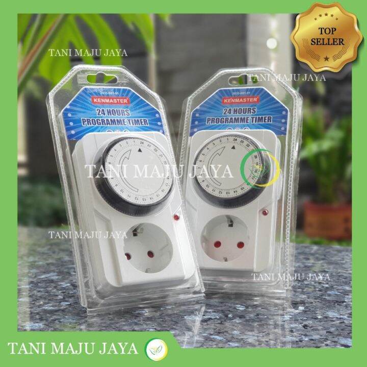 Timer Stop Kontak Listrik 24 Jam Analog Manual Hidroponik Aquascape