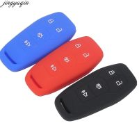 ✽✑卐 Jingyuqin Smart Remote Car Key Cover Silicone Case For Ford Edge Explorer Fusion Mondeo F150 Pickup Mustang 2013-2018 3/4/5 BTNS