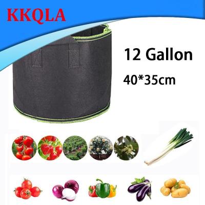 QKKQLA 12 Gallon Plant Grow Bag Large Capacity Flower Pot Vegetable Reusable Fabric Plant Growing Bags Garden Tools Supplies