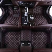 For Jeep Compass 2017 2018 2019 2020 Car Floor Mats Artificial Leather Rug Surround Auto Interior Accessories Carpets Black