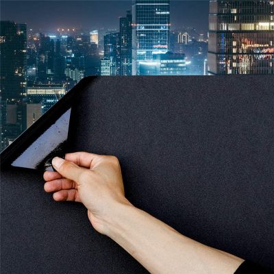 All Blackout Opaque Privacy Window Tint Film For Bedroom 100 Block Light Darkening Privacy Solar Film