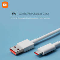 Xiaomi USB ประเภท C 6A Super Fast สายเคเบิลข้อมูลสายชาร์จ TPE ทนทาน USB-A USB-C สายชาร์จ USB C Charger ใช้งานร่วมกับ Xiaomi/Samsung/Huawei(1M)