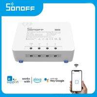 SONOFF R3โวลท์มิเตอร์ใช้เครื่องวัดพลังงานไฟฟ้า25A สวิตช์อัจฉริยะป้องกันการใช้งานเกินพิกัดใช้ได้กับ Google Home Alexa