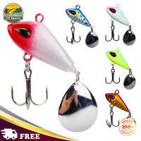 CG เหยื่อช้อนตกปลาแนวสปอร์ตเหยื่อสปินเนอร์โลหะ VIB Viber Crankbait ป้องกันการกัดกร่อนรอกหมุนสำหรับตกปลาใบพัดสำหรับเบส18G