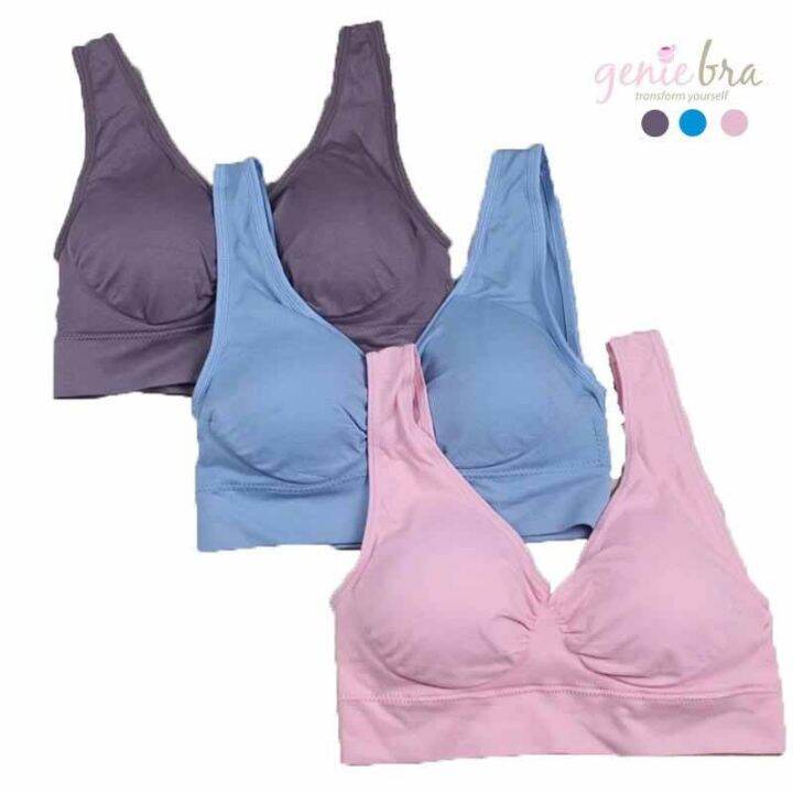 xi-ke-ผู้หญิงไร้สาย-genie-bra-ไม่มีรอยต่อ-push-up-bra-plus-ขนาดชุดชั้นในไร้สาย-bra-สีดำ-สีขาว-nude-3ชิ้น-เซ็ต