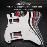 Multicolor 3 Strati 11 Fori HH Due Humbucker Chitarra Battiperna Piastra Anti-Graffio Per Per Chitarra Elettrica ST FD