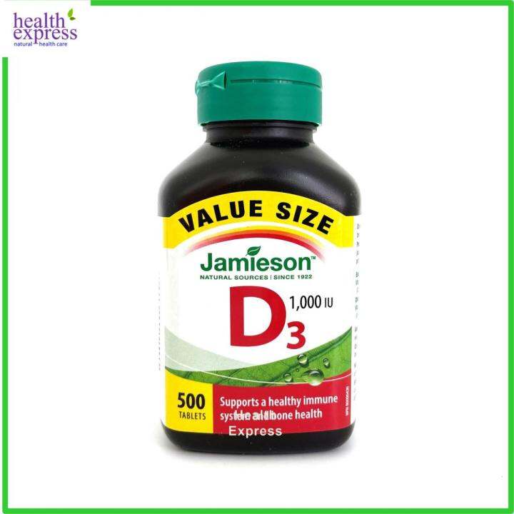 Jamieson Vitamin D 1000IU (Value Pack) 500 capsules (Two packages