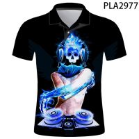 2023 NEW Style Ropa De Hombre DJ Homme 3D Printed Summer New Polo Homme Short Sleeve Streetwear Men Fashion Polo Shirt Harajuku Cool RopaNew product，Can be customization