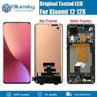 Bluesky 6.28 LCD ของแท้สำหรับ Xiaomi 12 Mi 12หน้าจอสัมผัส Mi12 2201123G, 2201123C ดิสเพลย์ Amoled Mi 12X Mi12X 2112123AC 2112123AG