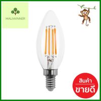 หลอดไฟ LED SHINING CANDLE RETRO 3 วัตต์ WARM WHITE E14LED CANDLE LIGHT BULB SHINING CANDLE RETRO 3W WARM WHITE E14 **จัดส่งด่วนทั่วประเทศ**