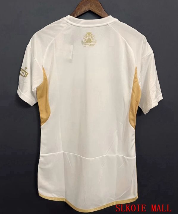 โคเปนเฮเกนเสื้อกีฬาสีขาว23-24คุณภาพไทยเสื้อแข่งฟุตบอลรุ่นแฟน