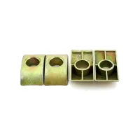 5Pcs Half Pad Nuts Semi-mat Carbon Steel Furniture Washer Fittings Semi-circular Half Moon Nuts