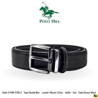 Polo HILL Brand เข็มขัดหนัง PU หัวเข็มขัด สําหรับผู้ชาย ( C-PHB-3730-2 )